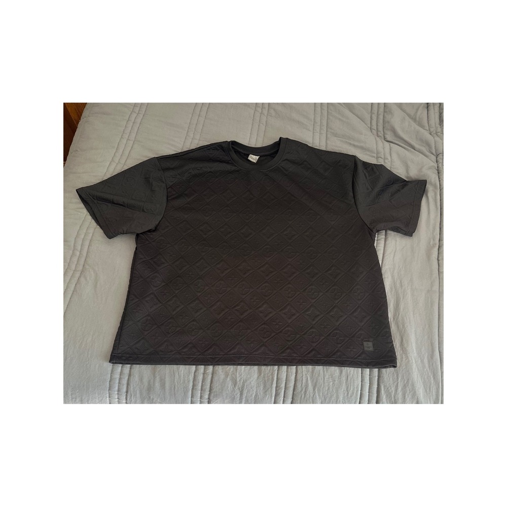 Saints Studio Men's  Embossed Monogram Tee Size 4XL Black